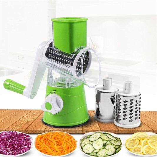 Manual Vegetable Cutter Slicer Kitchen Roller Shredder