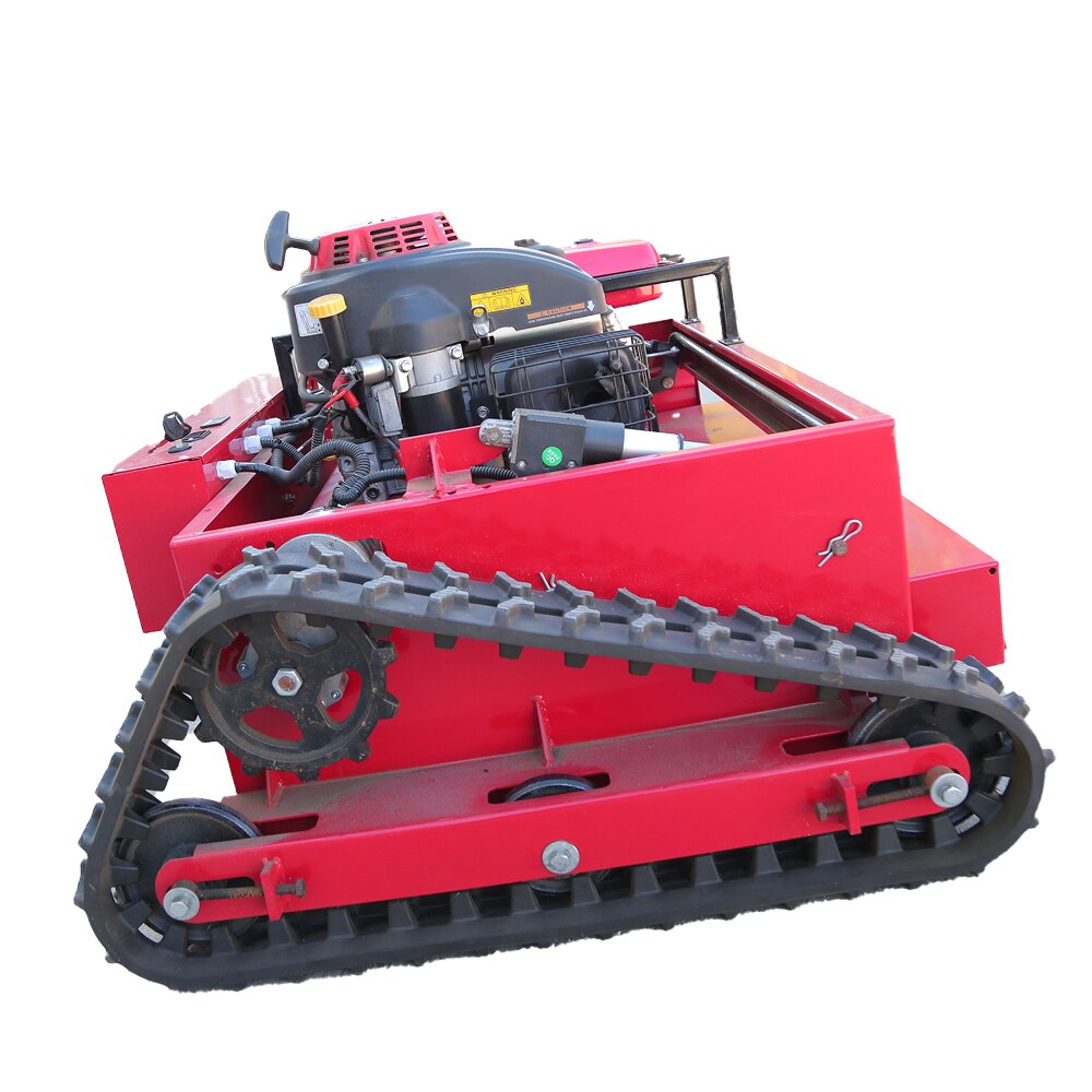 Fully Automatic Crawler Garden Dam Slope Trimming Lawn Mower Gasoline Self-propelled Remote Control Grass Cutter