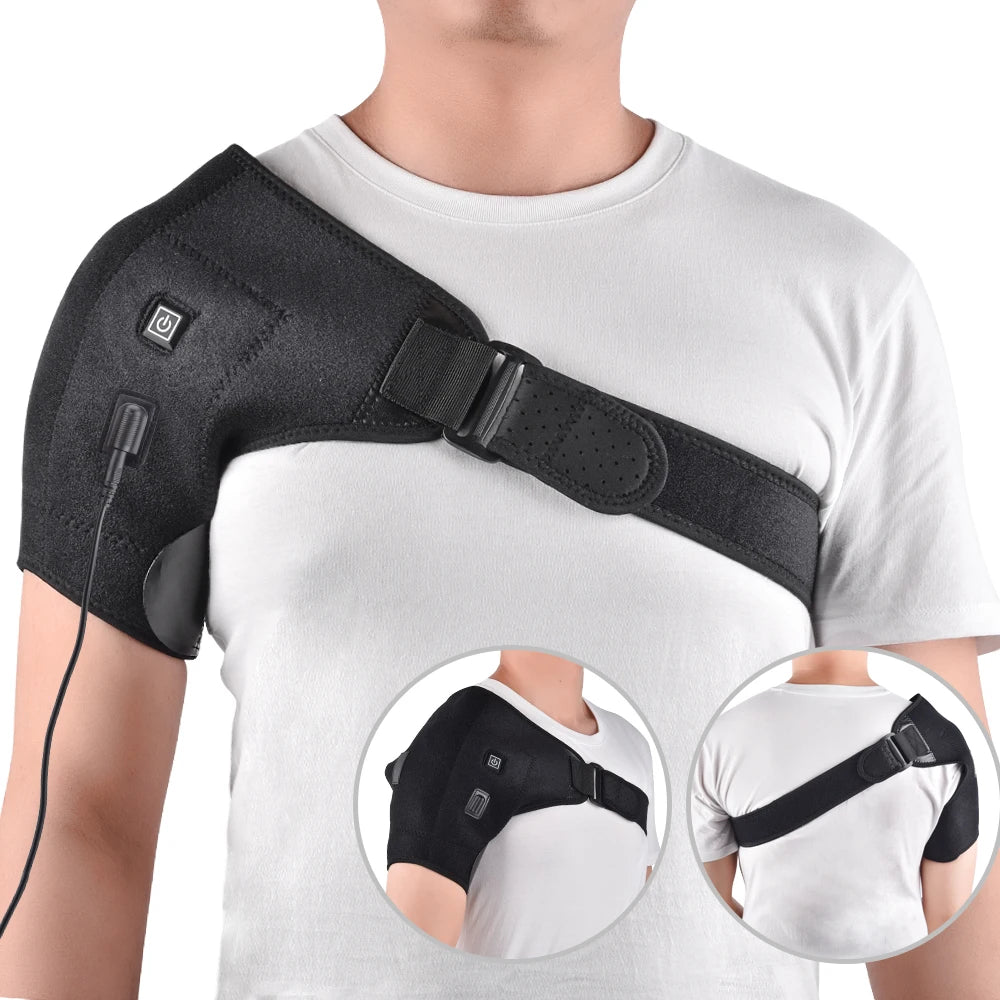 Heat Therapy Shoulder Brace Adjustable Belt