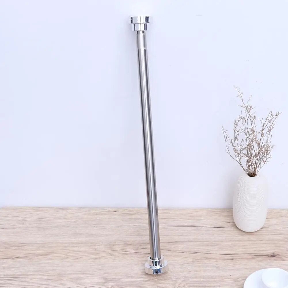 Adjustable Stainless Steel Spring Tension Rod Rail for Clothes