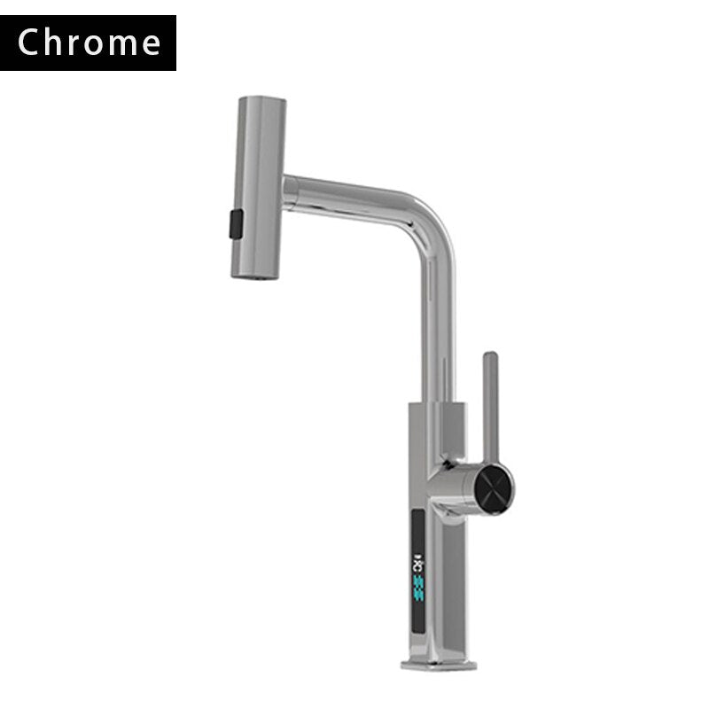 360 Rotation Waterfall Pull Out Kitchen Faucet