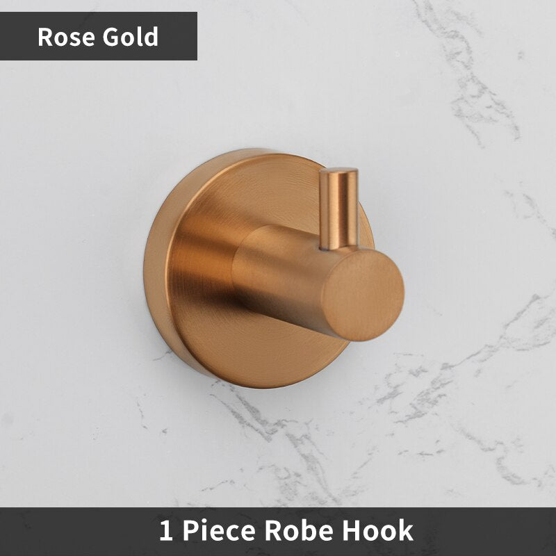Brushed Rose Gold Bathroom Accessories