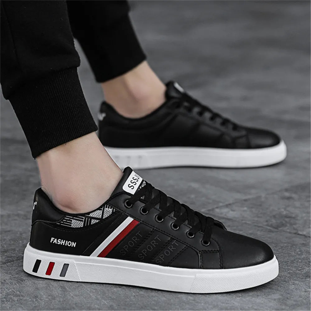 Men Casual Shoes Lightweight Breathable Men Shoes Flat Lace-Up Sneaker Mens White Sneakers Business Travel Tenis Masculino