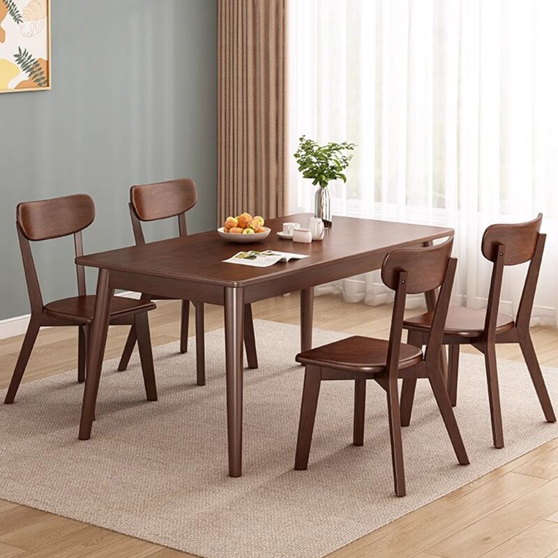 Solid Wood High Dining Table Home Furniture