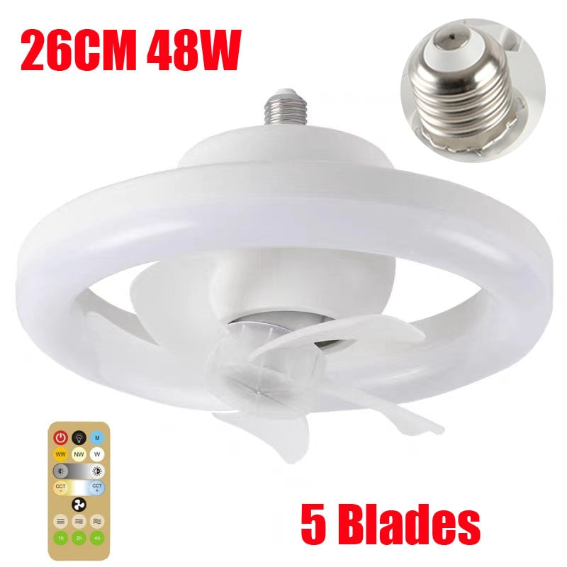 Improved Ceiling Sealing Fan Led Light And 3 Colors Remote Control