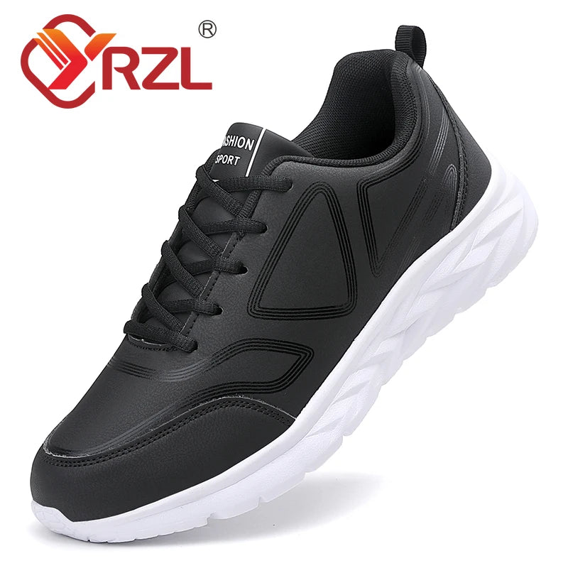YRZL Sneakers for Men Hight Quality Casual Sneakers Autumn Winter Leisure Outdoor Non-slip Male Artificial Leather Sports Shoes