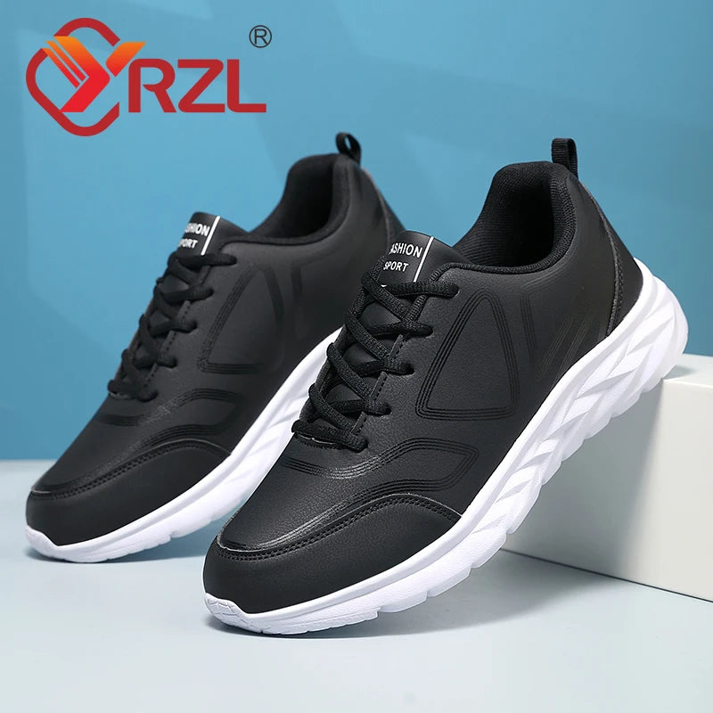 YRZL Sneakers for Men Hight Quality Casual Sneakers Autumn Winter Leisure Outdoor Non-slip Male Artificial Leather Sports Shoes