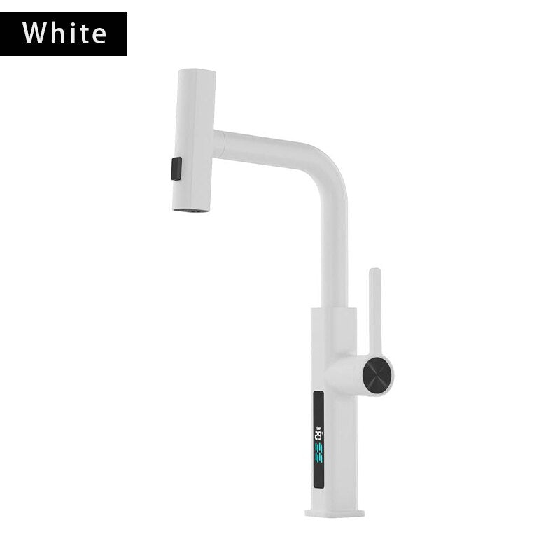 360 Rotation Waterfall Pull Out Kitchen Faucet