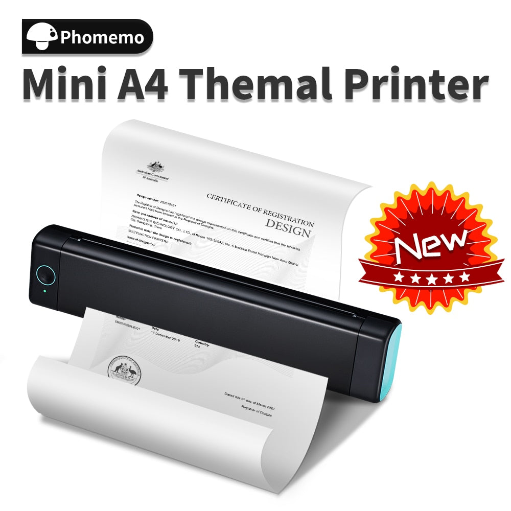 A4 Portable Thermal Printer Wireless Bluetooth