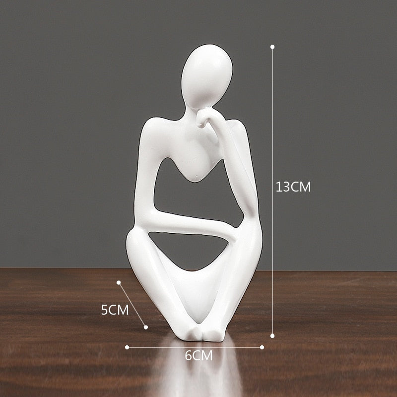 Nordic Living Room Abstract Statue Figurines Decor