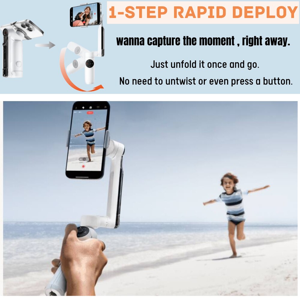 Insta360 FLOW Handheld Gimbal Stabilizer AI Tracking 3-Axis Portable