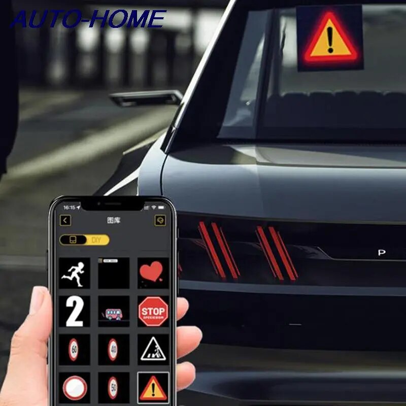 Mobile Phone APP Control LED Display On Car Rear Window