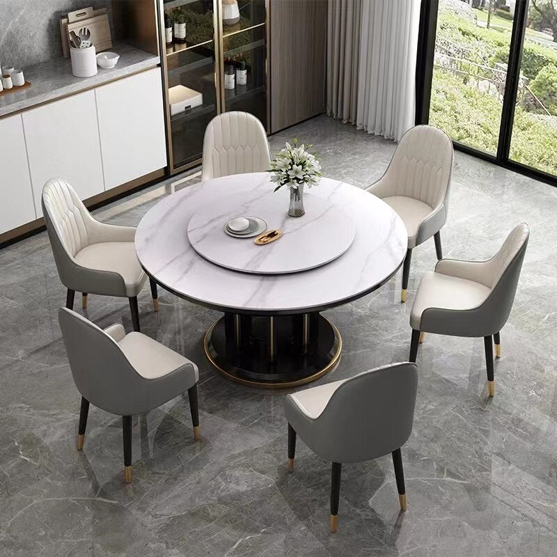 6 People Round Dining Table