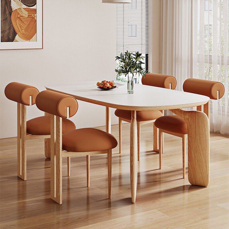 Modern Wood Organizer Dining Table