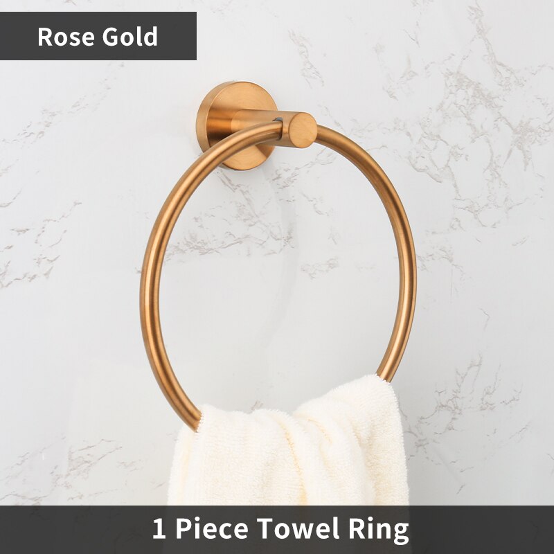 Brushed Rose Gold Bathroom Accessories