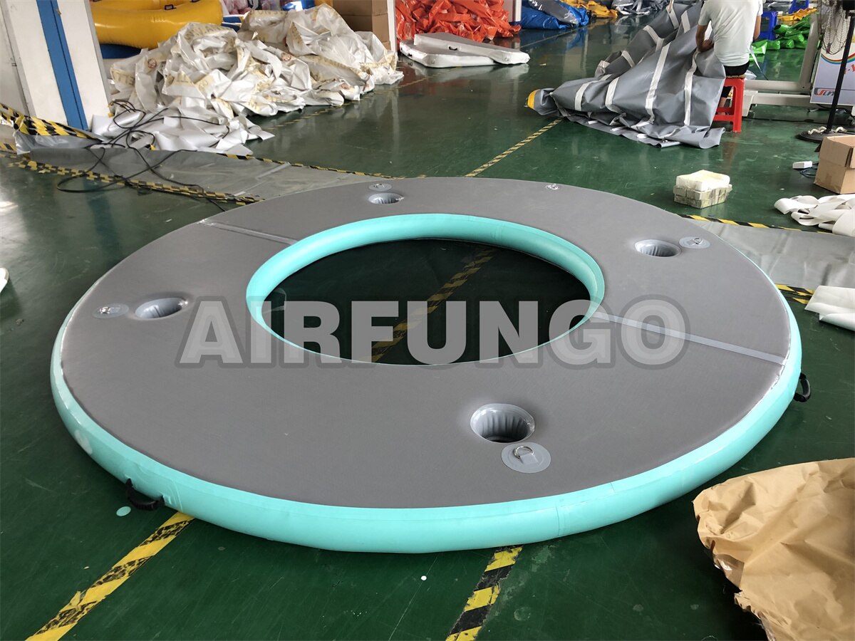 Round Inflatable Floating Sea Boat with safe net