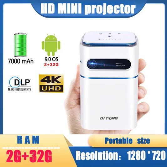 MiNi Smart Android DLP LED Bluetooth Projector