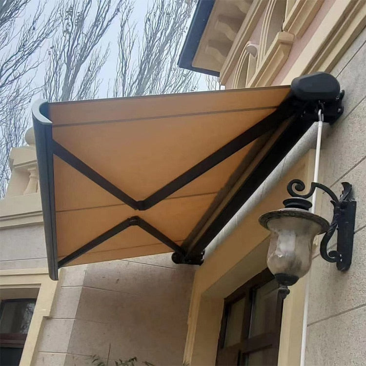 Unique Outdoor motorized electric LED retractable awning