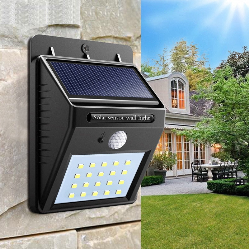 Outdoor led solar spotlight LED Lamp with Motion Sensor
