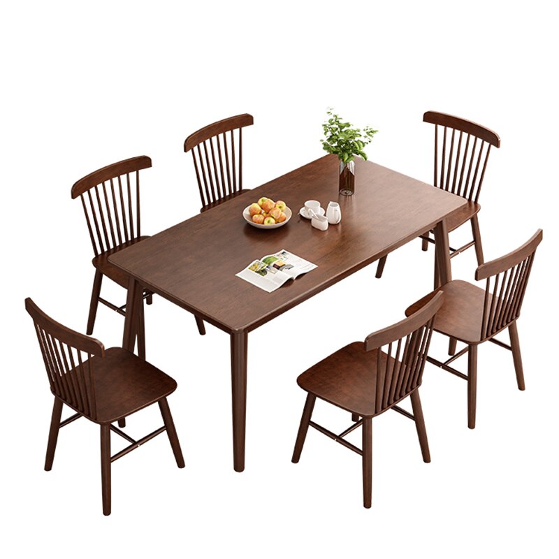 Solid Wood High Dining Table Home Furniture