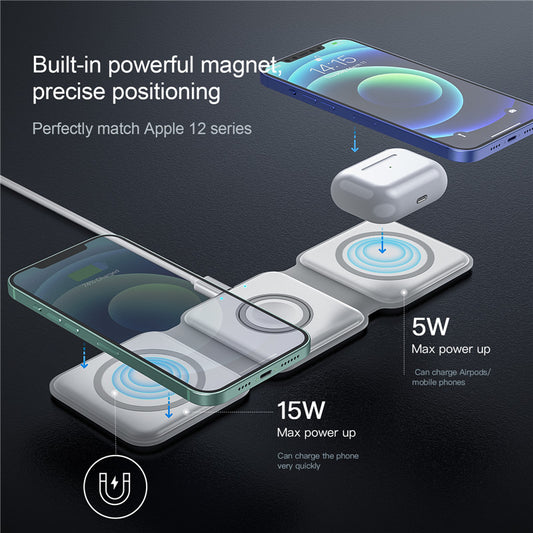 Foldable Magnetic Wireless Charger for iPhone