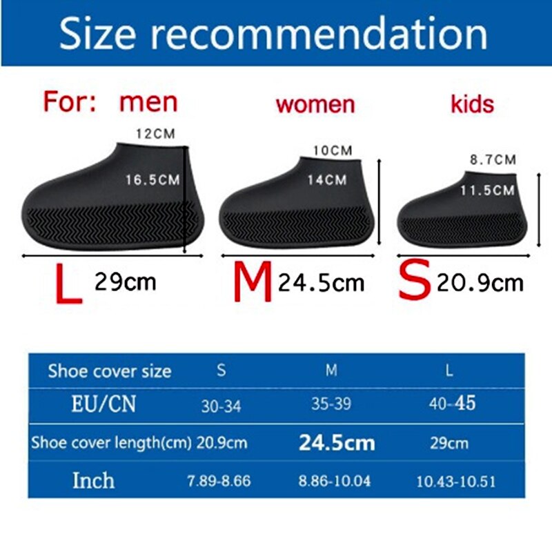 Silicone Waterproof Non-slip Shoe Cover