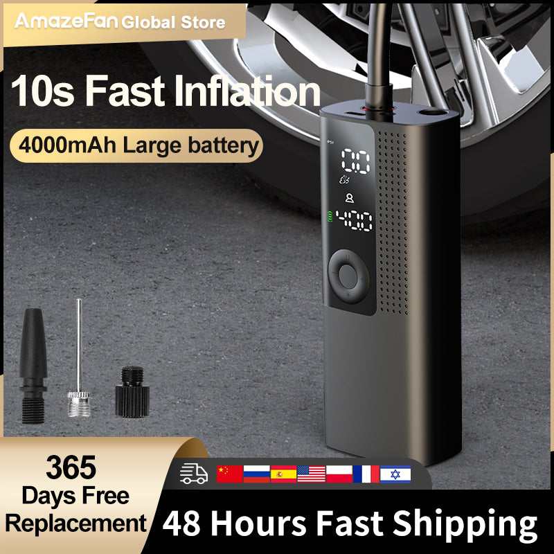 Car Electrical Air Pump 10S Fast Inflation 4000mAh