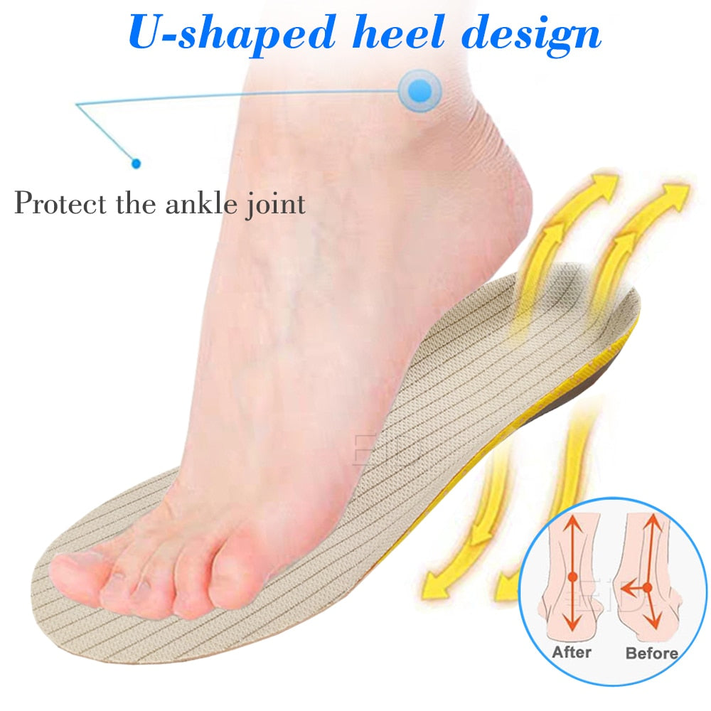 Orthotic Gel Insoles Orthopedic Flat Foot Health Sole Pad For Shoes Insert Arch Support Pad For Plantar fasciitis Unisex beauty
