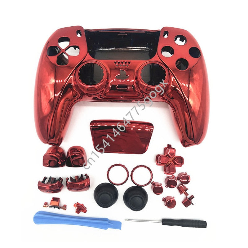 Chrome Plated Case For PS5 Video Gamepad