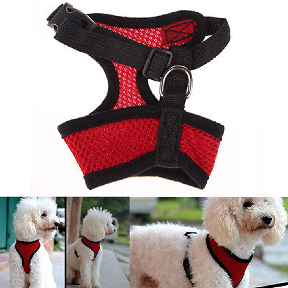 Free Shipping Small Dog Pet Harness Puppy Cat Vest Harness Collar For Chihuahua Pug Bulldog Cat arnes perro