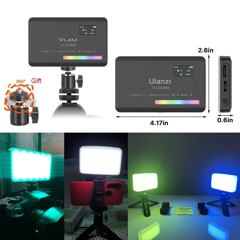 RGB LED Video Light Camera Light