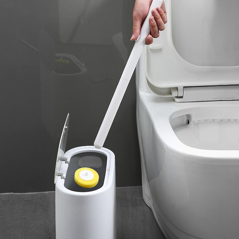 Disposable Toilet Brush With Cleaning Liquid