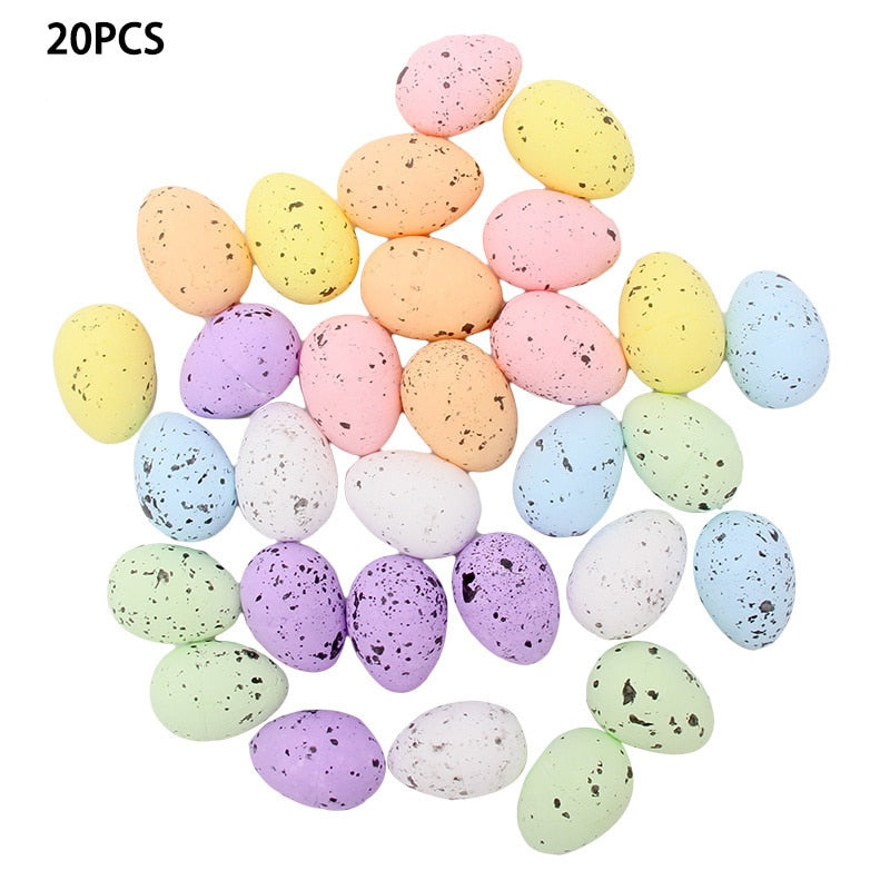 Colorful Foam Eggs For Easter Decoration