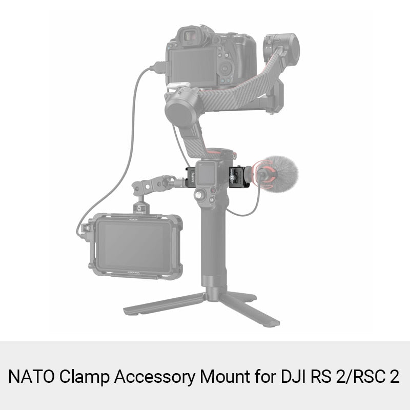 SMALLRIG Adjustable Handle Sling Dual Handgrip for DJI RS 2 / RSC 2 / RS 3 / RS 3 Pro Gimbal Handheld Stabilizer Monitor Mount
