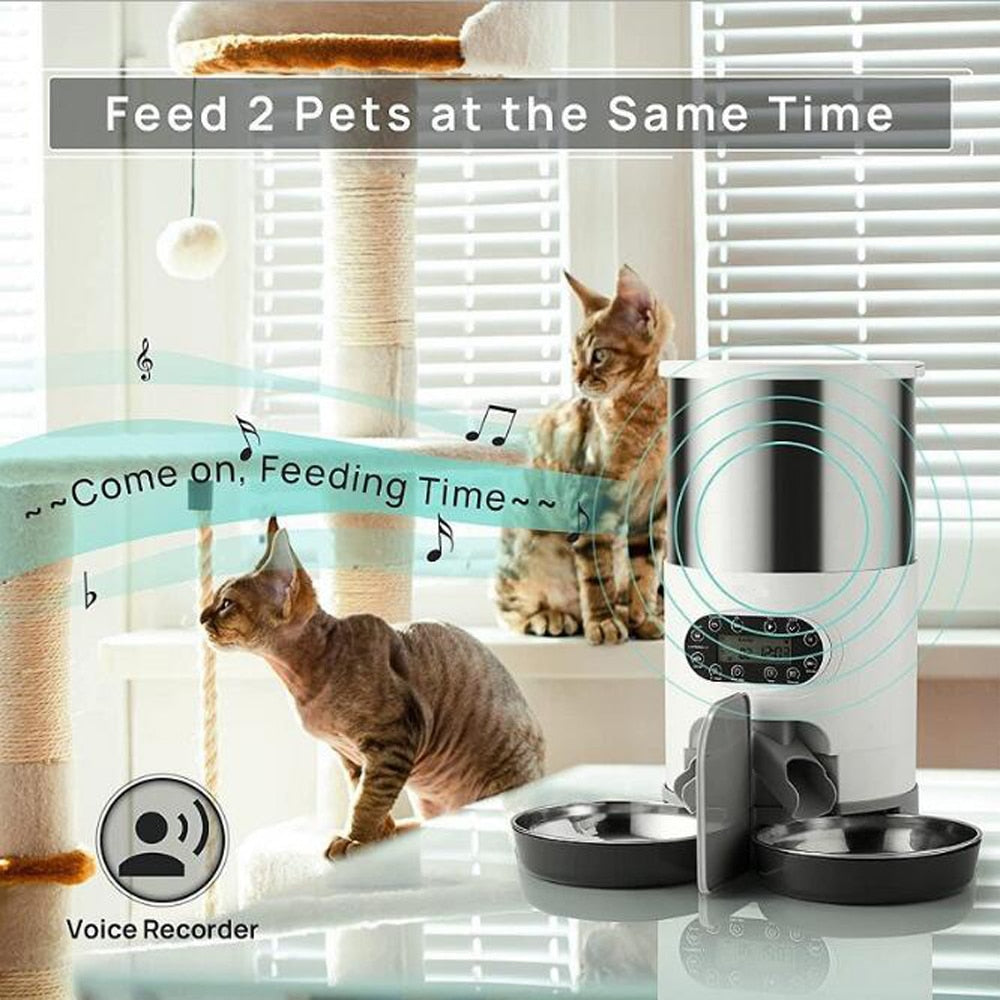 Pet Feeder Cats And Dog Food Automatic Dispenser