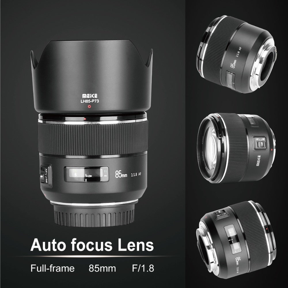 Meike 85mm F/1.8 Full Frame Auto Focus Portrait Prime Lens for Canon EOS EF Mount Digital Cameras