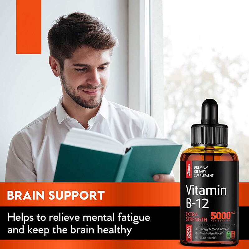 Vitamin B12 Drop Supplement Organic Essential Herbal Oils