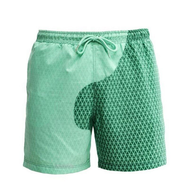 Ship in 24 hours Beach Shorts Men Magical Color Change Swimming Short Trunks Summer Swimsuit Swimwear Shorts Quick Dry