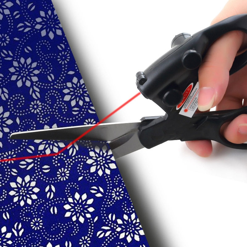 Laser Guided Scissors For Fabric Sewing