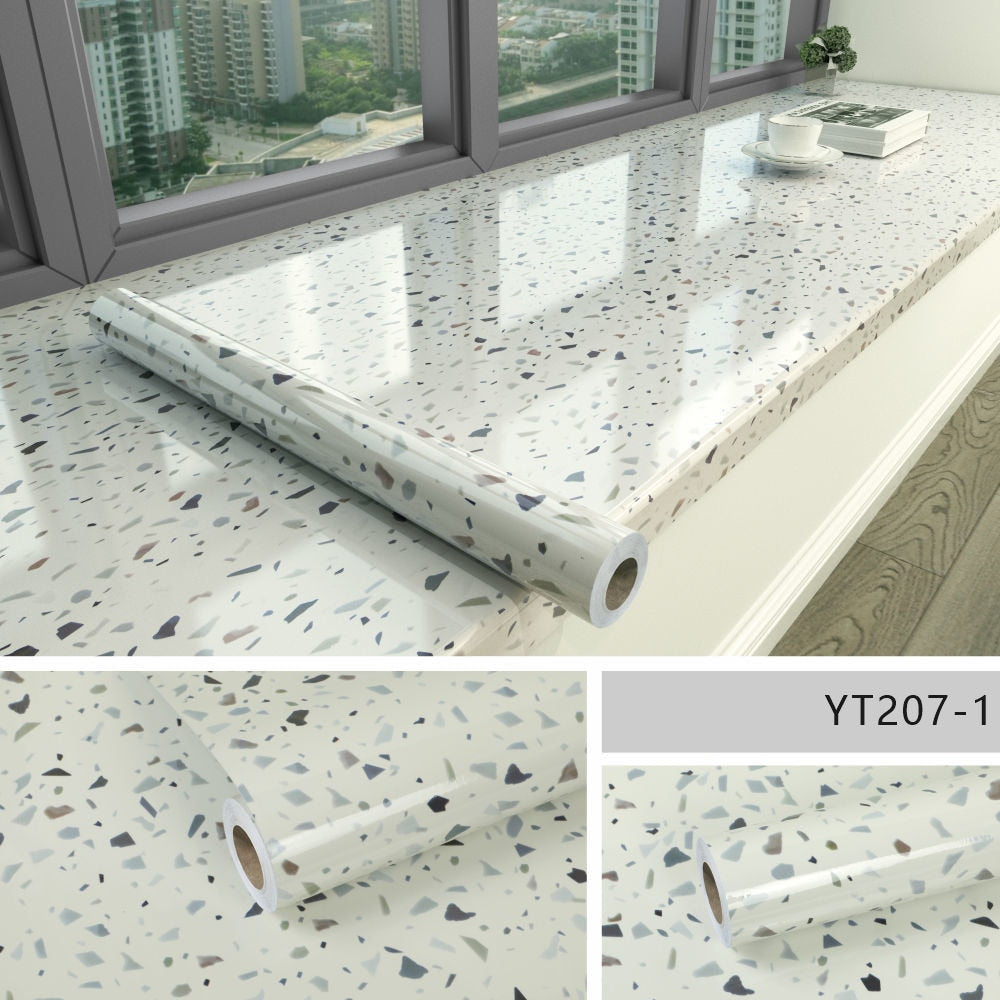 Marble Waterproof Self Adhesive Kitchen table Stickers