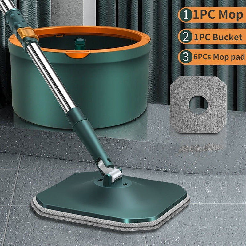 Spin Mop With Bucket Dry And Wet