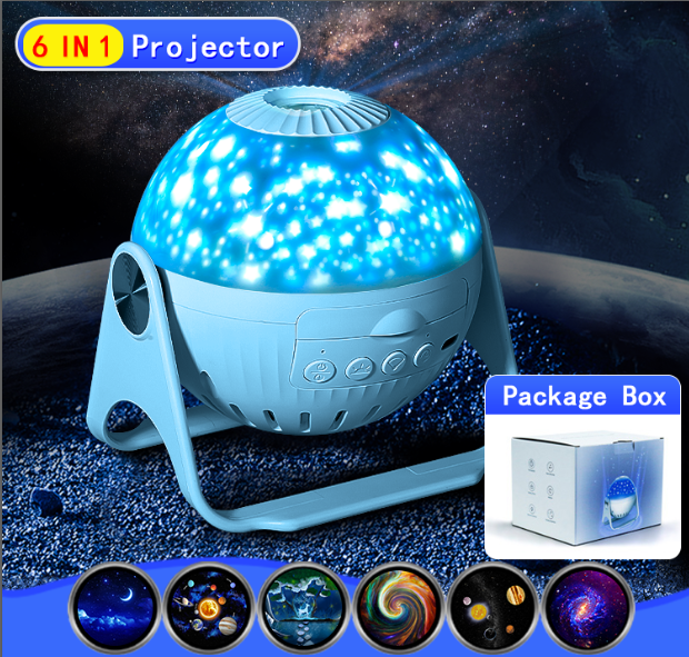 LED Star Projector Night Light 6 in 1 Planetarium Projection Galaxy