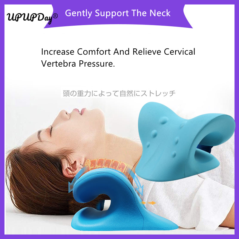 Neck and Shoulder Relaxer Corrector Vertebra Massager Cloud Pillow