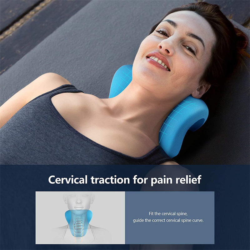 Neck and Shoulder Relaxer Corrector Vertebra Massager Cloud Pillow