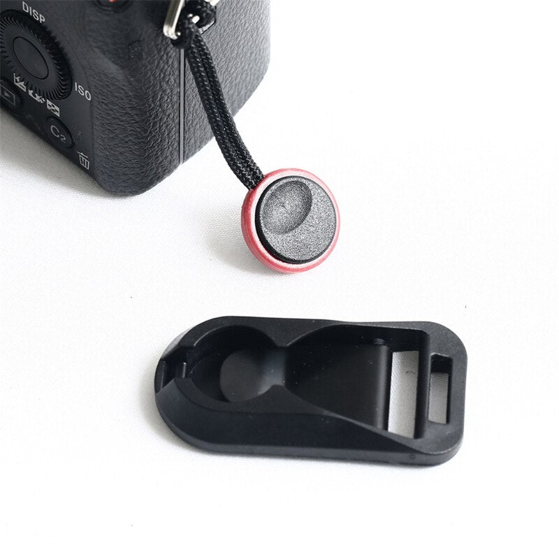 Round Shape Quick Release Connector with Base for Camera Shoulder Strap Buckle