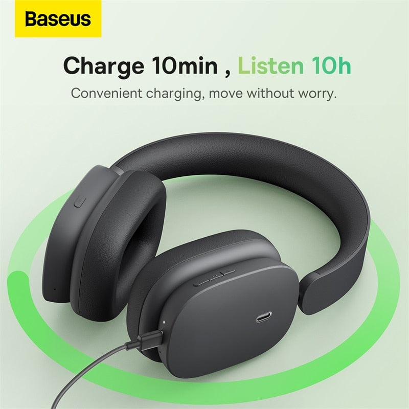 Baseus H1 ANC Bluetooth 5.2 Headsets Wireless Headphones