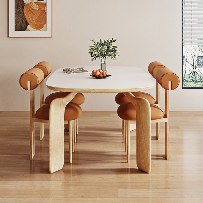 Modern Wood Organizer Dining Table