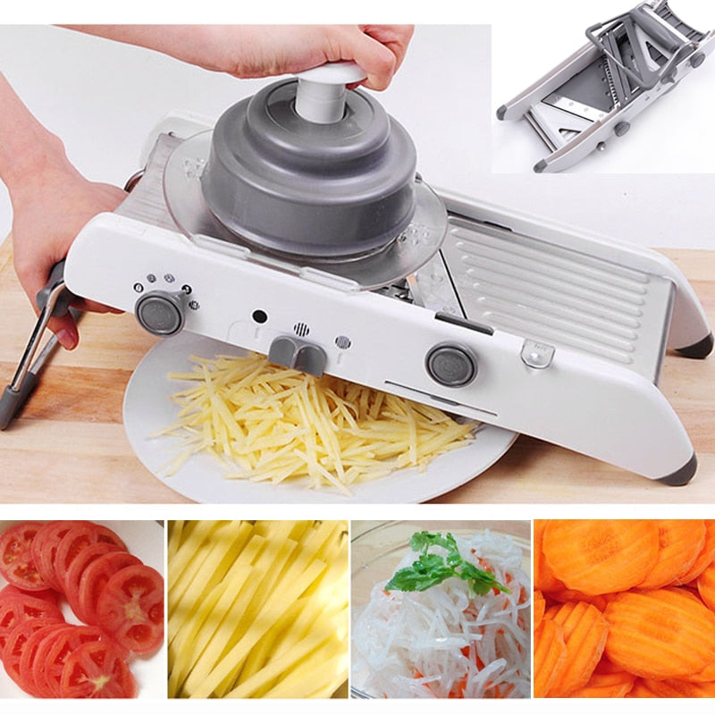 Manual Stainless Steel Vegetable Cutter Fruit Slicer Potato Carrot Grater Peeler Cooking Accessories Kitchen Convenience Tools