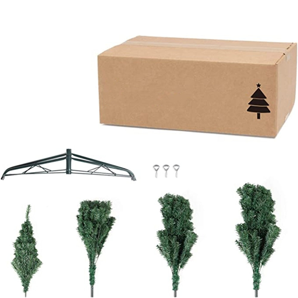 Christmas Tree with Folding Stable Metal Stand