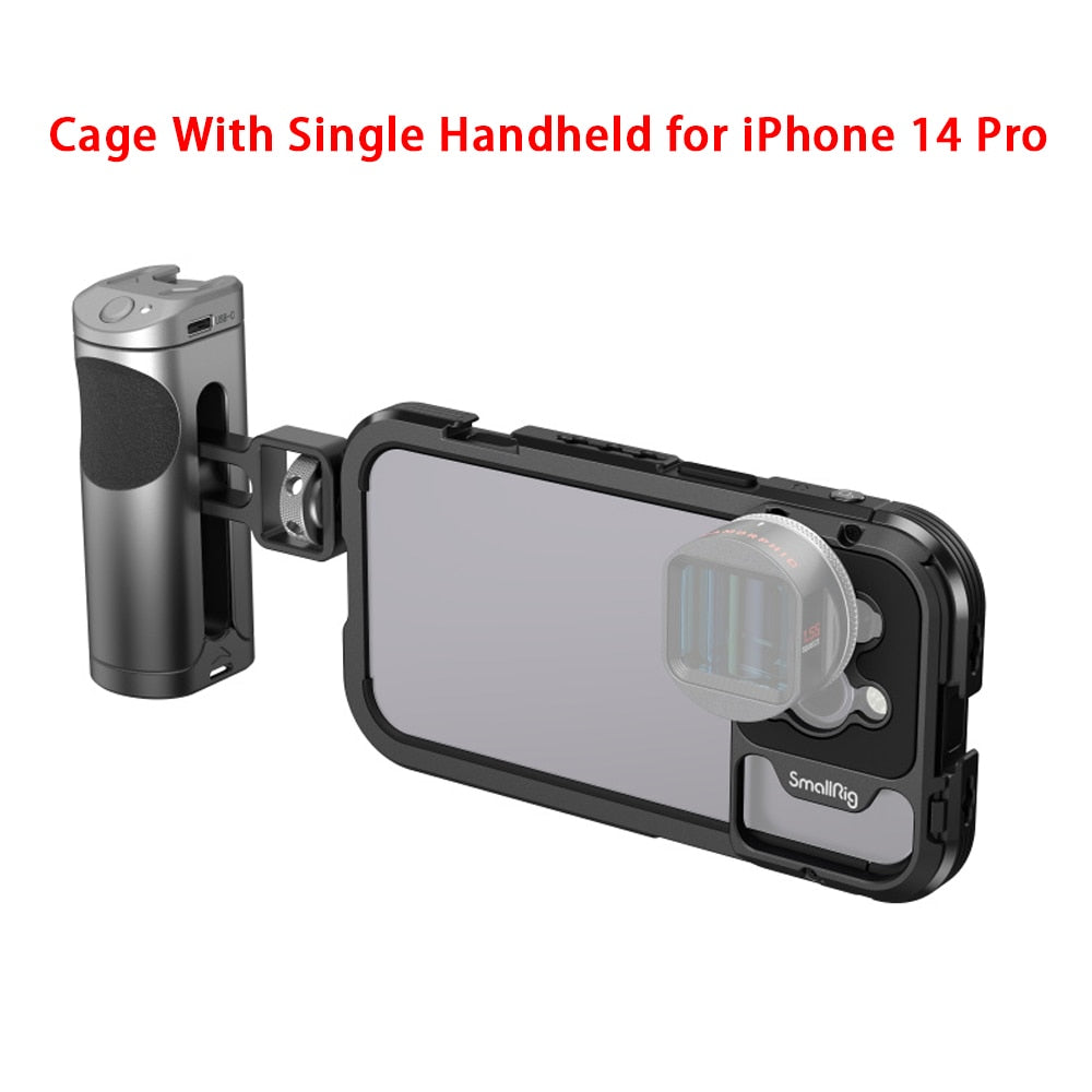 Mobile Phone Video Cage Kit for iPhone 14 Pro 14 Pro Max For Video Photography